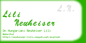 lili neuheiser business card